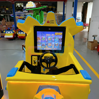 Manège pour enfants en fibre de verre, thème bus de dessin animé, à monnayeur, voiture électrique pour tout-petits, pour aire de jeux et centre commercial, prix