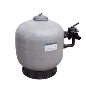 Pikes Fiberglass Multifunctional Side Mount Sand Filter Tank for Swimming Pool Water Treatment Filtration With Multiple Valve