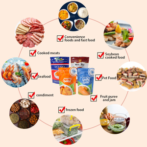 Pacote Moi Moi de alta temperatura impresso Moi-moi Cooking Pouch Food Grade Zipper Moin Moin Retort Pouch Stand up Pouch Mylar Bags - Product Image 4