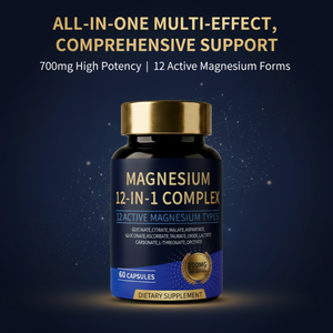 Complejo de Magnesio 700mg, Suplemento 12 en 1 para el Sueño, la Recuperación Muscular y el Apoyo Cerebral - 60 Cápsulas, Fórmula de Potencia Avanzada - Product Image 2
