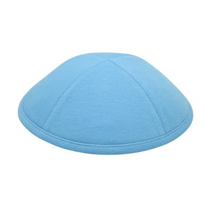Yihaoyi 하이 퀄리티 사용자 정의 로고 Kippah 유대인 모자 트릴 면 단색 유대인 야마카 모자 무슬림 남성의 매일기도 모자 - Product Image 1