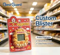 Emballage en blister portable en plastique PET transparent thermoformé sur mesure, épaisseur 1 mm, pour toutes sortes de jouets de collection, protection en coquille