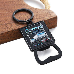 Nuevo llavero de abrebotellas de sublimación 3D personalizado, abridor de cerveza de coche mate negro, llaveros, regalo Vip promocional - Product Image 3