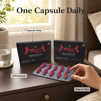 Capsules de racine de maca 500 mg, complément alimentaire à base de plantes pour la santé masculine, soutien énergétique, boîte de 100 capsules, effet rapide, fabricant OEM