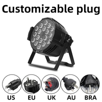 SHTX professionnel scène lumière Led Par lumière avec DMX512 pour fête DJ Bar 18 pièces * 15W 4 en 1 écran numérique 90 projecteurs Led RGBW