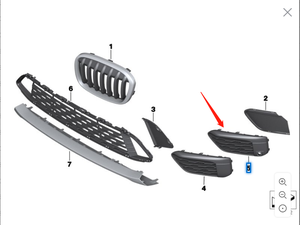 51117453987 per <span class=keywords><strong>BMW</strong></span> x1/F49 barra anteriore sinistra wind net - Product Image 6
