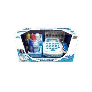 Nouveau produit électronique semblant jouer supermarché caisse enregistreuse jouet pour enfants Avec <span class=keywords><strong>son</strong></span>, lumière, calculatrice - Product Image 3