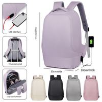 Sacs d'étudiant de grande capacité unisexes, sacs de voyage multifonctionnels imperméables, sacs à dos pour ordinateur portable Oxford antivol avec USB