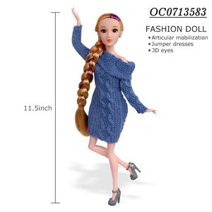 12 pièces 11.5 pouces articulations mobiles pliables mode fille poupée et jouet - Product Image 4