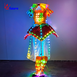 Futuro nuovo LED luminoso bianco neve Cosplay spettacolo ha portato costumi da principessa abiti da ballo da sala costumi Cosplay - Product Image 5