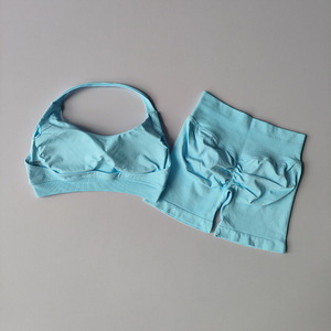 Set da Allenamento Impact <span class=keywords><strong>per</strong></span> <span class=keywords><strong>Donne</strong></span>, 2 Pezzi: Reggiseno Sportivo con Fronte Incrociato e Pantaloncini Aderenti, Set <span class=keywords><strong>per</strong></span> <span class=keywords><strong>Esercizi</strong></span>, <span class=keywords><strong>Palestra</strong></span>, Yoga e Fitness, Vendita all'Ingrosso - Product Image 4