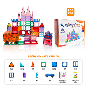 Shinlecobe tùy chỉnh ABS giáo dục 3D mạnh mẽ từ khối trẻ em học tập nam châm thiết lập từ xây dựng gạch cho trẻ em - Product Image 3