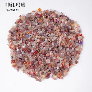 Wholesale 5-8 Mm Natural Raw Stone Crystal Chips Gravel Crafts Fish Tank Garden Road Decor