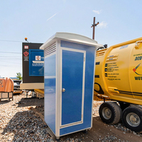 Systèmes de toilettes portables en acier écologiques et durables Installation facile Design moderne Unités chimiques mobiles sans eau Lieux publics