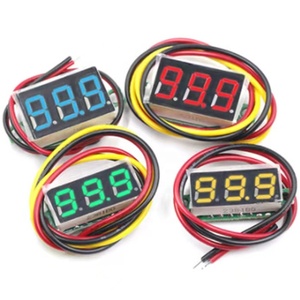 Ba Dây DC 0-100V Vôn Kế Đầu 0.28 Inch Siêu Nhỏ Mini LED Hiển Thị Kỹ Thuật Số Có Thể Điều Chỉnh Vôn Kế 3 Dây - Product Image 1