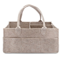 Organisateur de couches rectangulaire en tissu feutré grande capacité, sac de rangement portable et léger pliable pour couches de bébé, sac fourre-tout pour la crèche