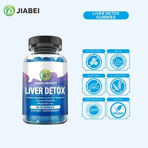 Fabricant de compléments alimentaires sur mesure, complément à base de plantes pour adultes, nettoyage et détoxification du foie, GOMMES DE DÉTOXIFICATION HÉPATIQUE, vitamines en gros - Product Image 1