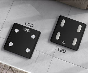 उच्च गुणवत्ता वाले इनडोर टेम्पर्ड ग्लास कम बैटरी संकेत स्केल 180 किलोग्राम एलसीडी डिजिटल डिस्प्ले स्मार्ट वेट बॉडी फैट स्केल - Product Image 3