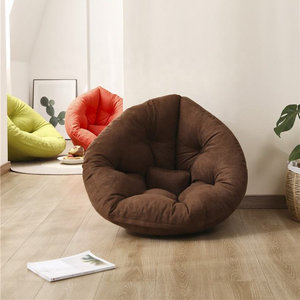 2-in-1 Detachable Single Lazy Sofa for Living Room <b>Bean</b> <b>Bag</b> Chair Convertible Semicircular Mat Backrest Cushion - Product Image 4