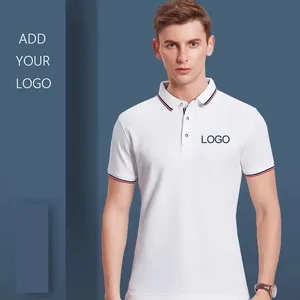 Yüksek kaliteli özel nefes boş işlemeli baskılı düz Golf % 100% pamuk Unisex Polo gömlekler