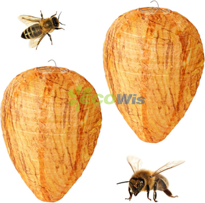 Pelouse Jardin Extérieur Factice <span class=keywords><strong>Nid</strong></span> <span class=keywords><strong>De</strong></span> Guêpes Leurre Abeilles Suspendues Dissuasion <span class=keywords><strong>Frelon</strong></span> Abeilles Suspendues Guêpe Abeille Insecte Mouche Piège Leurre Guêpes <span class=keywords><strong>Nid</strong></span> - Product Image 1