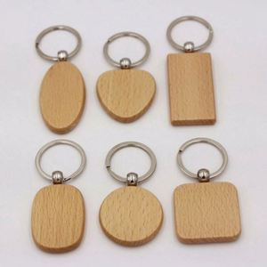 Ys59 Custom Logo Luxury Wood <b>Key</b> <b>Chains</b> Beech Wood Timber Keychain Wooden <b>Key</b> <b>Chains</b> for Laser Engraving Logo House Love Shape - Product Image 3