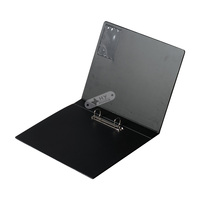 Reliure de bureau personnalisée en PVC à 2 anneaux, vinyle noir imperméable, épaisseur 3 mm, logo et design personnalisés