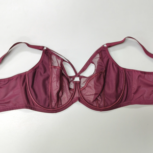 Sujetador de realce de alta durabilidad personalizado de fábrica, muy sexy, suave, con forma de mariposa roja, copa grande, liso, rojo mariposa - Product Image 3