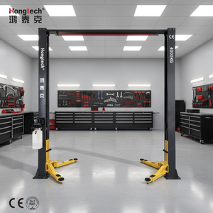 Hongtech HOT-TP4 4Ton Hydraulic Two Post <span class=keywords><strong>Car</strong></span> Lift Portable Automatic Lock Release Kapasitas Angkat 4000kg Daya Angkat 5 Tahun Garansi - Product Image 1