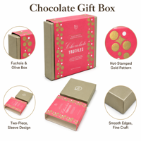 Boîte cadeau vide pour bonbons, emballage de chocolat, avec plateau, boîte en papier et en carton