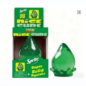 Novedad 2026: Cubo de silicona portátil estilo Dr Pepper, blandito, con purpurina, de rebote lento, venta al por mayor, muy popular - Product Image 2