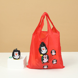 Vente en gros de sacs fourre-tout en polyester, animaux mignons, coccinelles, imperméables et pliables - Product Image 3