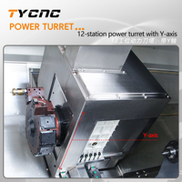Tour CNC à lit incliné automatique TCK56Y, best-seller, 12 stations ATC, 3 axes