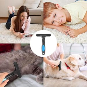 Brosse de toilettage pour poils d'animaux, peigne à poils morts pour chiens, râteau pour sous-panneaux de tapis, brosse de démêlage pour chiens - Product Image 6