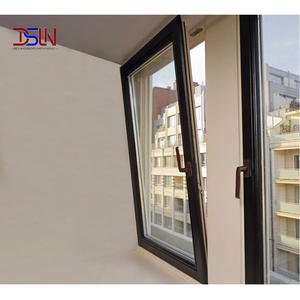 Fenêtre à battant inclinable et orientable en aluminium, résistante au vent, double vitrage, cadre mince, à rupture de pont thermique, insonorisée, pour villa résidentielle - Product Image 1