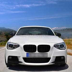 ลิ้นกันชนหน้าสีดำเงา สปอยเลอร์ ดิฟฟิวเซอร์ ชุดแต่งสำหรับ BMW ซีรีส์ 1 F20 F21 120i M-Sport ปี 2012-2014 - Product Image 4
