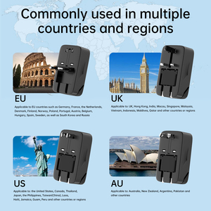 Adaptador de Viaje Global ASPOR A885 Todo en Uno, Carga Rápida GaN de 35W con <span class=keywords><strong>4</strong></span> Enchufes, Compatibilidad Mundial para Teléfonos/Laptops - Product Image 4