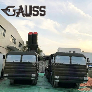 Modèle réplique de véhicule <span class=keywords><strong>radar</strong></span> gonflable <span class=keywords><strong>militaire</strong></span> GAUSS-8 personnalisé, grand format, vert/marron, pour entraînement, avec <span class=keywords><strong>radar</strong></span> passif et infrarouge - Product Image 2