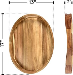Wholesale Wooden Acacia Serving <b>Tray</b> For Home Restaurant Kitchen Hotels Serving <b>Tray</b> For Office Tea <b>Storage</b> <b>Tray</b> For Catering - Product Image 4