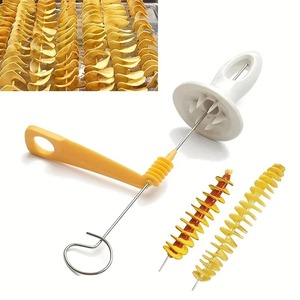 Ensemble de 6 spirales en acier inoxydable, coupe-légumes multifonctionnel, parfait pour faire des spirales de pommes de terre, des carottes, outil de cuisine - Product Image 5