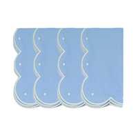 Sets de table en tissu avec bordure brodée personnalisée, sets de table décoratifs pour restaurant, banquet, fête