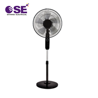Bon marché Ventilateur sur pied de 16 pouces Appareil domestique et hôtelier Circulateur d'air oscillant en plastique à contrôle mécanique