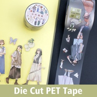 Fabricant de rubans PET découpés sur mesure, autocollants personnalisés Kawaii pour journalisation, agenda et scrapbooking