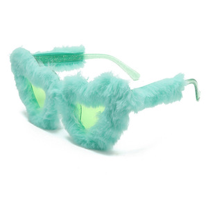 Nouvelles <span class=keywords><strong>Lunettes</strong></span> de Soleil Cœur Fourrées 2026 Tendance pour Femmes et Hommes – Protection UV400 pour Fêtes - Product Image 5