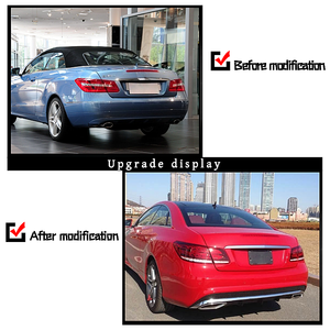 Pour Mercedes-Benz <span class=keywords><strong>E200</strong></span> Coupé W207 AMG : Kit carrosserie à visser (pare-chocs avant/arrière, jupes latérales) avec découpes pour capteurs d'aide au stationnement - Product Image 5