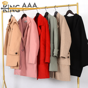 Mantel Wol Wanita Musim Dingin Pakaian Bekas Harga Terjangkau Pakaian Wol Bekas untuk Wanita - Product Image 4