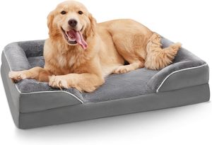 Lit pour chien portable en mousse à mémoire de forme, doux, lavable, carré, imprimé, de luxe, nouveau design personnalisé pour fabricant - Product Image 2