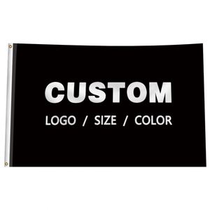 Wholesale Premium Fabric Good Quality Best Price Black Custom Flags <b>Banners</b> - Product Image 4
