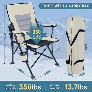 Ghế xếp ngoài trời cao cấp bằng kim loại, có tựa lưng điều chỉnh được, dùng cho câu cá, cắm trại, vườn, bãi biển, mã APC072 - Product Image 5