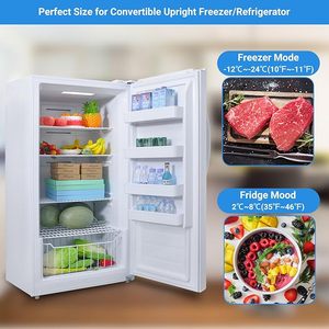 Smad 13.8 Cu.ft Frost Free Fridge Led Control Convertible <b>Freezer</b> Refrigerator Upright Dsd-507wmu(e) Upright <b>Freezer</b> - Product Image 3